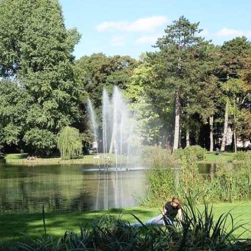 deel van het wilhelminapark